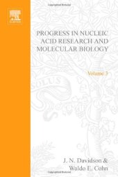 book PROG NUCLEIC ACID RES&MOLECULAR BIO V3, Volume 3 (v. 3)