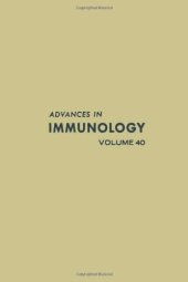 book Advances in Immunology, Vol. 40