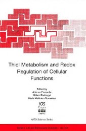 book Thiol metabolism and redox regulation of cellular functions