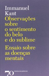 book Observações sobre o Sentimento do Belo e do Sublime