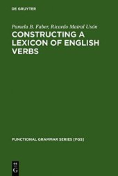 book Constructing a Lexicon of English Verbs