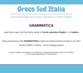 book Grammatica degli idiomi greci del Sud Italia parlati in Grecìa salentina (Puglia) e in Calabria