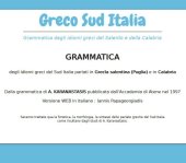 book Grammatica degli idiomi greci del Sud Italia parlati in Grecìa salentina (Puglia) e in Calabria