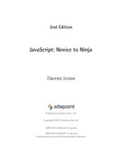 book JavaScript Novice to Ninja