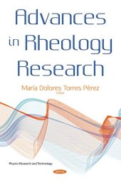 book Advances in Rheology Research