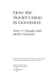 book How The Soviet Union is Governed