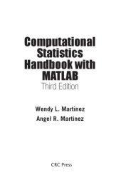 book Computational Statistics Handbook with MatLab