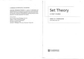 book Set Theory. A First Course