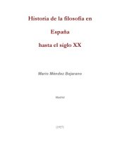 book Historia de la Filosofía en España hasta el siglo XX. Ensayo.