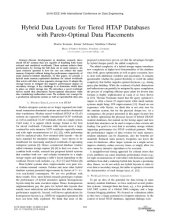 book Hybrid Data Layouts for Tiered HTAP Databases with Pareto-Optimal Data Placements [article]