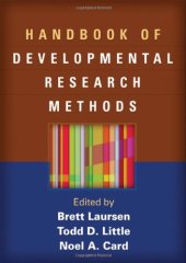 book Handbook of Developmental Research Methods