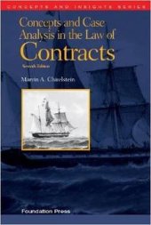 book Concepts and Case Analysis in the Law of Contracts