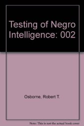 book Testing of Negro Intelligence