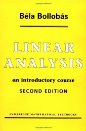 book Linear Analysis: An Introductory Course