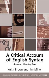 book A Critical Account of English Syntax: Grammar, Meaning, Text