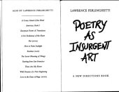 book Poetry As Insurgent Art