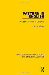 book Pattern in English: A Fresh Approach to Grammar