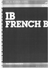 book IB French B Higher and Standard Level