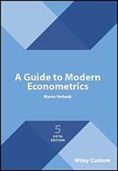 book A guide to modern econometrics