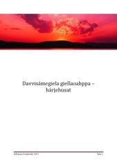 book Davvisámegiela giellaoahppa – hárjehusat