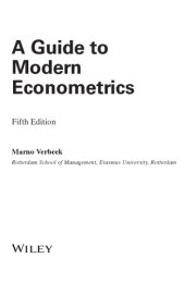 book A Guide to Modern Econometrics