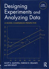 book Designing Experiments and Analyzing Data: A Model Comparison Perspective