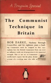 book The Communist Technique in Britain