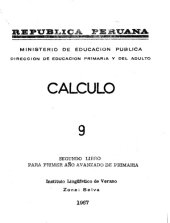 book Calculo 9. Segundo libro para primer año avanzado de primaria