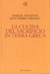 book La cucina del sacrificio in terra greca