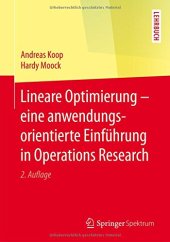 book Lineare Optimierung – eine anwendungsorientierte Einführung in Operations Research