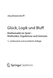 book Glück, Logik und Bluff. Mathematik im Spiel