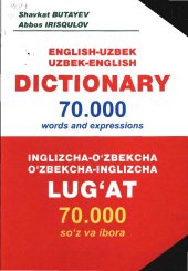 book English-Uzbek, Uzbek-English dictionary