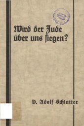 book Wird der Jude über uns siegen? Ein Wort für die Weihnachtszeit