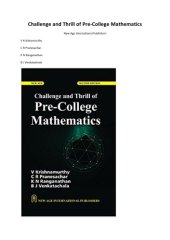 book Challenge and Thrill of Pre-College Mathematics