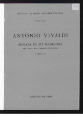 book Sonata in si b maggiore