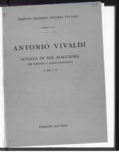 book Sonata in sol maggiore