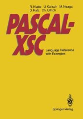 book PASCAL-XSC: Language Reference with Examples