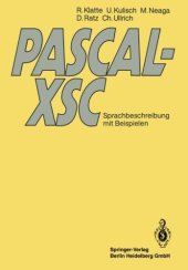 book PASCAL-XSC: Sprachbeschreibung mit Beispielen