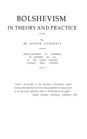 book Bolshevism in Theory and Practice (1936)