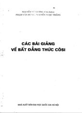 book Các bài giảng về bất đẳng thức Cauchy