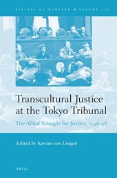 book Transcultural Justice at the Tokyo Tribunal