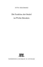 book Die Funktion der Orakel im Werke Herodots