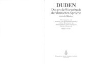 book DUDEN Das große Wörterbuch der deutschen Sprache in sechs Bänden Band 5: O - So