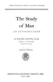 book The Study of Man