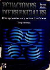 book Ecuaciones diferenciales con aplicaciones y notas historicas