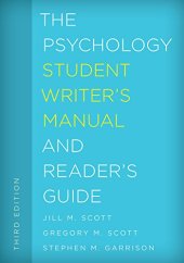 book The Psychology Student Writer’s Manual and Reader’s Guide