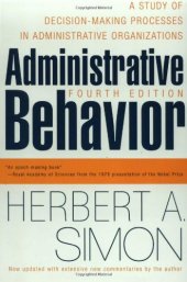 book Administrative Behavior