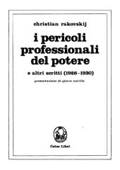 book I pericoli professionali del potere e altri scritti (1928-1930=