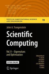 book Scientific Computing: Eigenvalues and Optimization