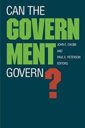 book Can the Government Govern?